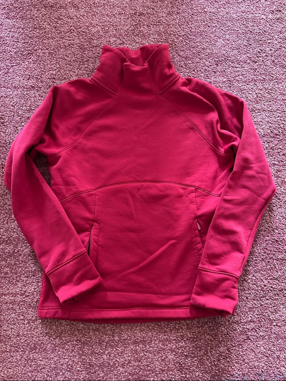 Athleta Scarlet Red Fleece Pullover